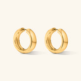 Small Chunky Hoop Earrings