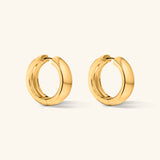 Small Chunky Hoop Earrings