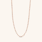 Tiny Paperclip Chain Necklace