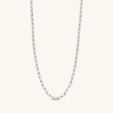 Tiny Paperclip Chain Necklace