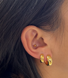 Medium Chunky Hoop Earrings