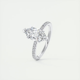14K White Gold