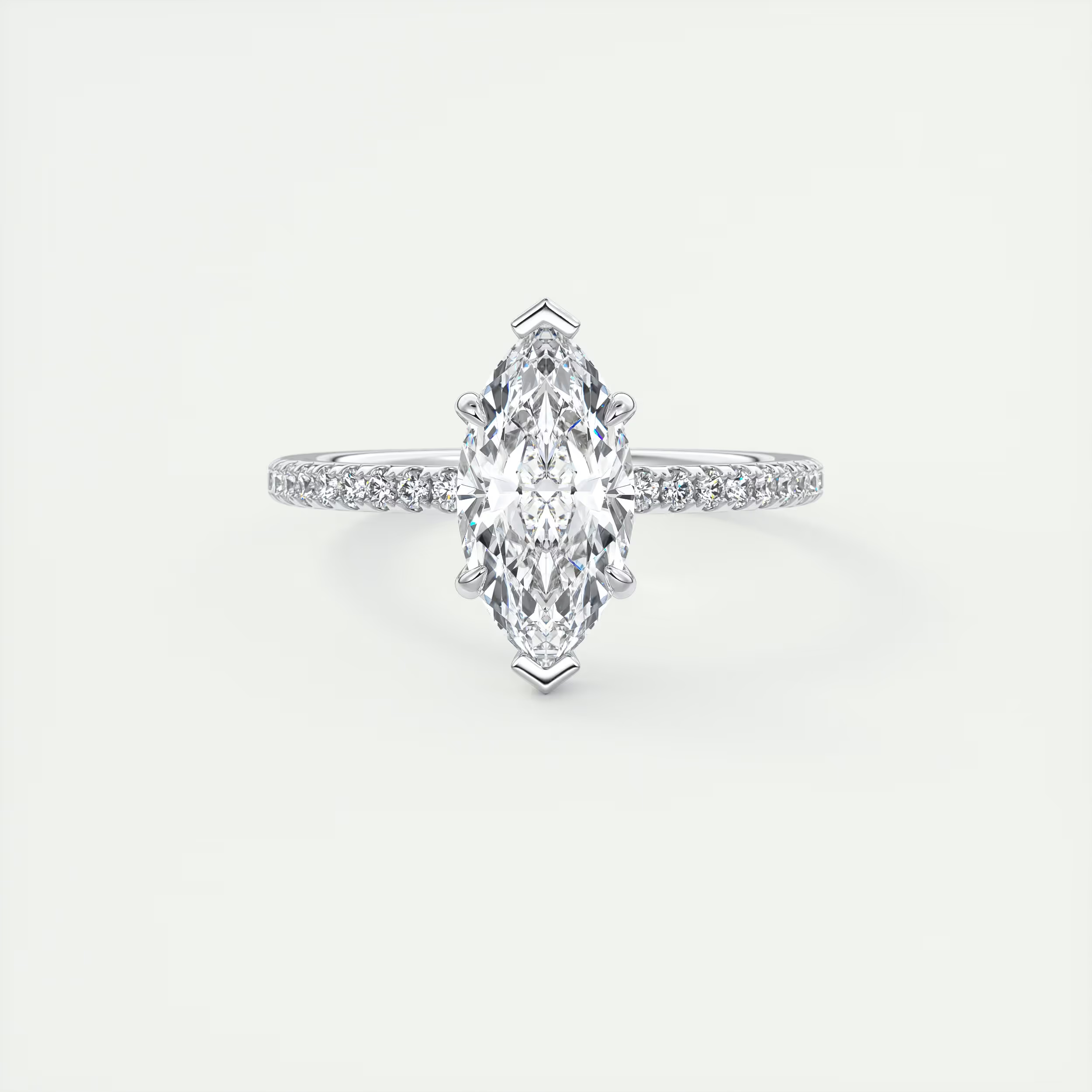 14K White Gold